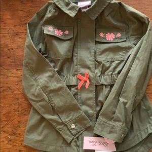 NWT girls army style jacket